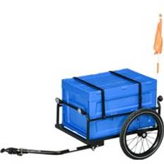 Bicycle Carts & Tandem Bike Trailers on sale Homcom Bicycle Trailer with 65L Foldable Storage Box