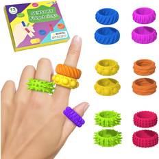 Fidget Ring Sensory Finger Toys 12 Pack