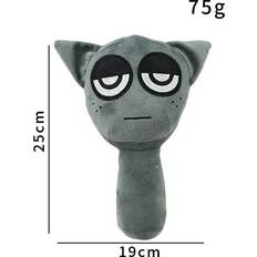 Flemye Gray Sprunki Plush Toys Game Incredibox Plushie Doll