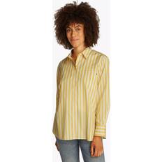 Tommy Hilfiger Yellow Tops Tommy Hilfiger Essential Stripe Pure Organic Cotton Shirt - Yellow