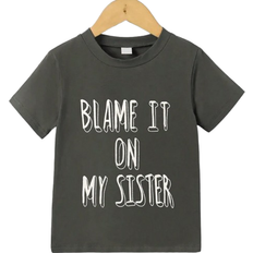 Shein Young Boy Slogan Graphic Tee