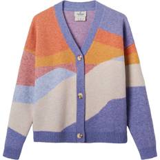Orange Cardigans Passenger Women's Scenic Recycled Knitted Cardigan - Sunrise Orange