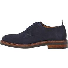 Blue Derby Hackett London Suede Derby Shoes - Marine Blue