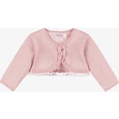 Mayoral Baby Girls Pink Lace Trim Bolero Cardigan - Pink