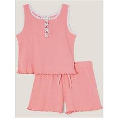Pink Pyjamases Monsoon Kids' Floral Jersey Short Pyjamas Set - Pink