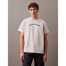 Calvin Klein Lila Överdelar Calvin Klein Curved Logo T-shirt - Purple