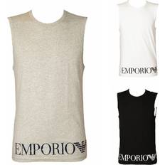 Emporio Armani Tank Tops Emporio Armani Men's Tank Top Sleeveless Wide Shoulder - Printed Logo Stretch