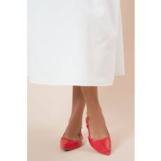 Faux Leather - Women Ballerinas Dorothy Perkins Red Flats Womens Daywear Flats