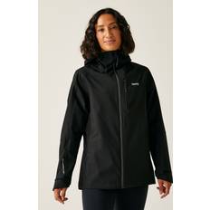 Grey - Women Rain Clothes Regatta Womens Breathable Birchdale II Waterproof Jacket - Black