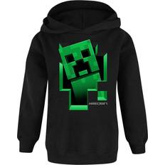 Minecraft Childrens Kids Creeper Inside Hoodie - Black