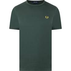 Men - Tennis T-shirts Fred Perry Ringer T-Shirt - Court Green