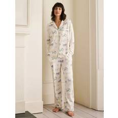 Chelsea Peers Animal Race Long Sleeve Pyjama Set - Off White
