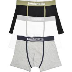 Lambretta Underwear Lambretta Mens Classic Boxer Shorts - Black/Grey/White