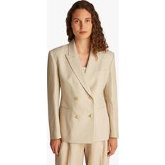 Beige - Men Blazers Tommy Hilfiger Double-Breasted Blazer - Beige