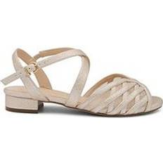 Polly Wide Fit Block Heeled Sandals - Nude
