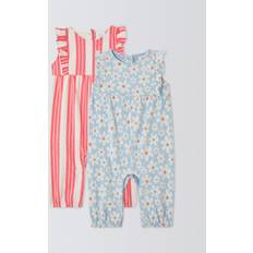Babies Jumpsuits John Lewis Baby Flower/Stripe Rompers - Multi