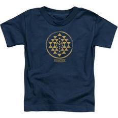Gold T-shirts Trevco Gold Squadron Patch Toddler Short Sleeve T-Shirt - Navy