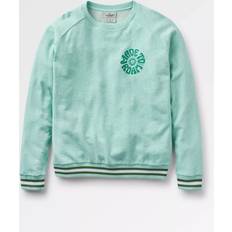 Passenger Fade Organic Cotton Oversized Sweatshirt - Aqua Marl