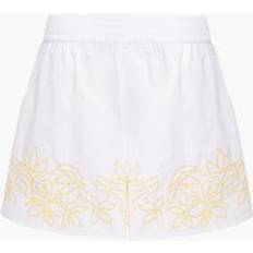 French Connection Cotton Shorts French Connection Alissa Cotton Shorts - White/Butter Yellow