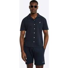 Nautica Dundo Mens Short Sleeve Shirt - Dark Navy