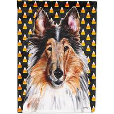 Garden & Outdoor Environment Caroline's Treasures Collie Candy Corn Halloween Flag Canvas Large Multicolor