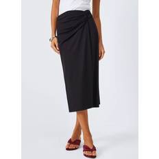 Max Mara Kläder Max Mara Kjol Memo Jersey Lounguette Med Drapering - Black