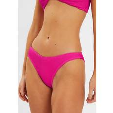 Pink Bikinis Accessorize Crinkle Bikini Bottoms - Pink