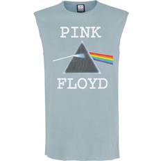 Men - Pink Tank Tops Amplified Mens Dark Side Of The Moon Pink Floyd Sleeveless Tank Top L