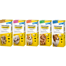 Advantage Pets Advantage Chewable Flea And Tick Treatment 1.3-2.5kg 3 Pack