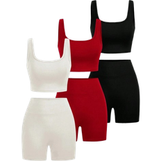 Shein Womens Sports Set pcs Including RoundNeck Vest And Shorts