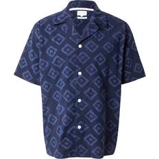 Norse Projects Mads Batik Shirt - Dark Navy