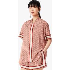 Lacoste Monogram Skjorte - Lyserød