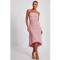 Quiz Womens Pale Bandeau Midi Dress - Pink