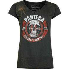 Bronze - Women Tops Pantera Skull Circle T-Shirt - Rust