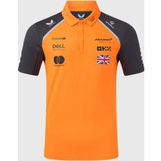 Men - Orange Polo Shirts McLaren Mens Formula 1 Team Lando Norris Polo Shirt - Orange
