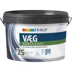 Dyrup vægmaling glans 10 Dyrup vægmaling køkken 2,25 Vægmaling Hvid 2.25L