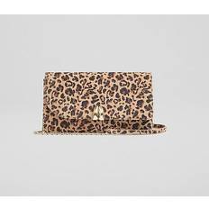 Leopard Clutches LK Bennett Aria Suede Leopard Print Cluch Bag - Multi