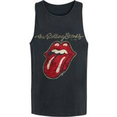 Loose - Men Tank Tops Rolling Stones Plastered Tongue Tanktop - Black