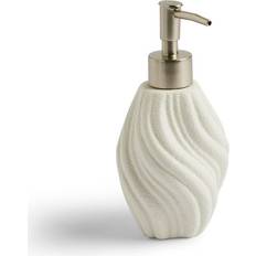 Dunelm Coastal Breeze Wave Soap Dispenser Cream