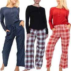 GAP Clothing GAP Women's Pyjama Set Brush Flannel Bottoms Thermal Top 2 Piece - RRP£65