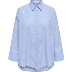 Blommiga - Dam Skjortor Only Onlregina Grace L/S Embale Shirt Ox Wvn - Dam