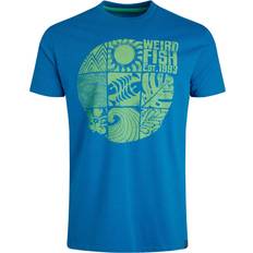 Weird Fish Mens Summer Sector Eco Graphic T-Shirt - Blue