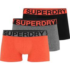 Superdry Kalsonger Superdry Trunks Pack of 3 - Black/Bright Orange