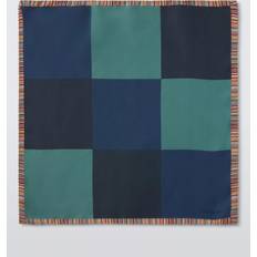 Blue Handkerchiefs Paul Smith Multi Check Silk Pocket Square - Blue
