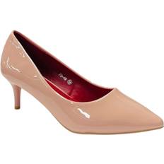 Women's Stiletto Heel Pointed Toe Court Shoes - Pink