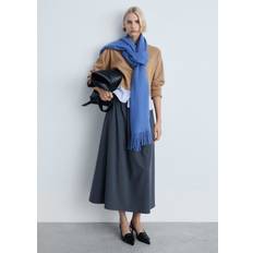 Mango Combined Knitted Sweater - Medium Brown