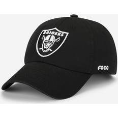 Foco Men's Las Vegas Raiders Cap NFL Team Logo Black & White Casual Hat