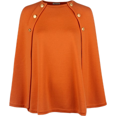 Stenströms cape Stenströms Mary Mörk Orange Merinoull Cape - Enfärgad