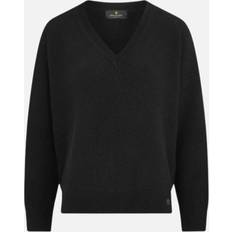 Belstaff Women Jumpers Belstaff Black Cameron V-Neck Cashmere Jumper