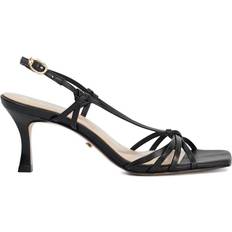 Dune London Black Heeled Sandals Dune London Mischevious Leather Sandals - Black